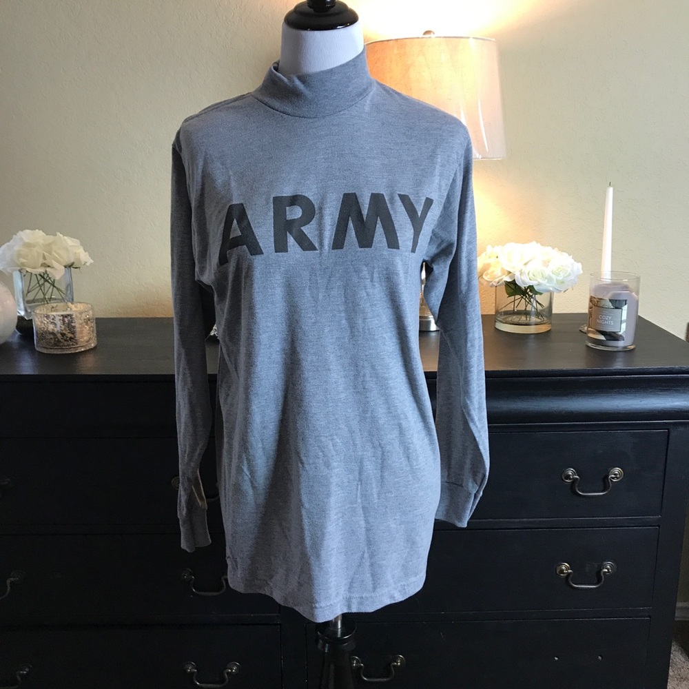 Army Grey Longsleeve Shirt Small